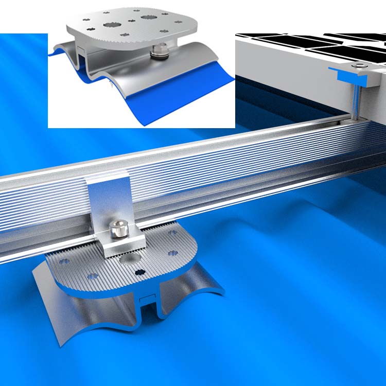 solar panel metal roof clamps
