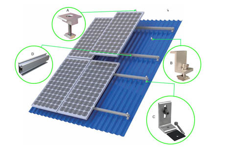 Components That Needed to Metal Roof PV Mount